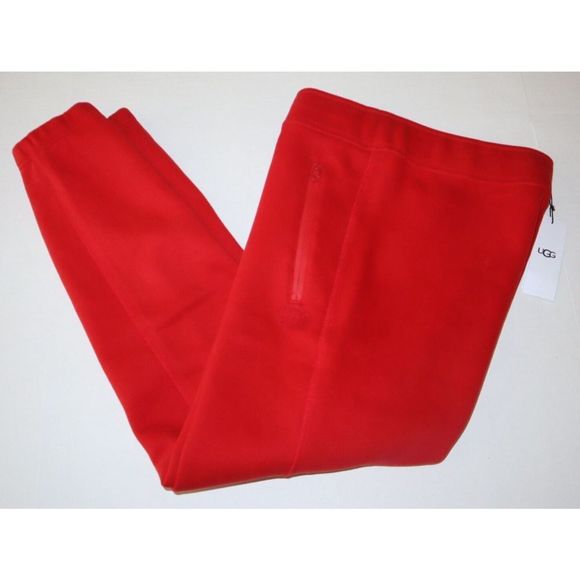 UGG 1126372 Men's Sz Medium Samba Red Ricky Cotton Blend Jogger Pants $98 - Picture 7 of 9